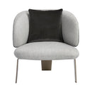 Sunpan Garry Lounge Chair - San Remo Winter Cloud / Diamond Mummy