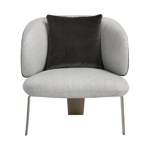 Sunpan Garry Lounge Chair - San Remo Winter Cloud / Diamond Mummy