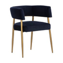 Sunpan Maestro Dining Armchair Abbington Navy / Belfast Heather Grey