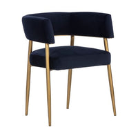 Sunpan Maestro Dining Armchair Abbington Navy / Belfast Heather Grey