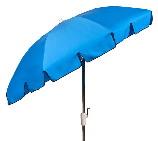 Woodard 7.5' 8-Rib Conventional Double V Cut Valance Umbrella