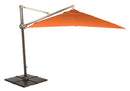 Woodard Cantilever 10' Square Umbrella with 18" Tile Bases, Umbrella, Aluminum, Fabric, Square, 4 Legs, Outdoor