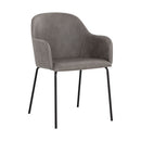 Sunpan Hensley Dining Armchair in Dark Teal / Dawn Grey / Hazelnut / Mina Warm Grey