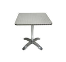 H&D Seating 23.5in Square Aluminum Folding Patio Table