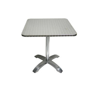 H&D Seating 27.5in Square Aluminum Folding Patio Table