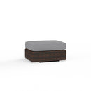 Sunset West Montecito Wicker Ottoman with Cushion