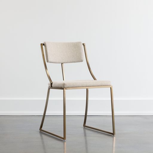 Sunpan Makena Dining Chair Monument Oatmeal / Pebble