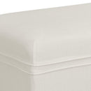 Sunpan Priscilla Bench - Linoso Ivory