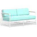 Sunset West Sabbia Loveseat with Echo Ash Cushion