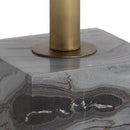 Sunpan Kata Bar Table in Grey / White Marble
