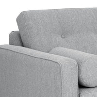 Sunpan Lautner Sofa Bed Chaise - Raf - Limelight Honey / Liv Dove