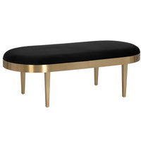 Sunpan Jolie Bench - Black Sky