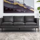 Sunpan Richmond Sofa - Brentwood Charcoal Leather