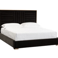 Sunpan Mabel Bed Queen in Abbington Charred Brown
