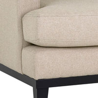 Sunpan Kaius Armchair in Limelight Oat / Limelight Silver