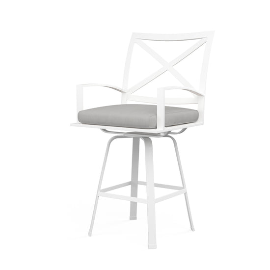 Sunset West Bristol Swivel Barstool with Cushion