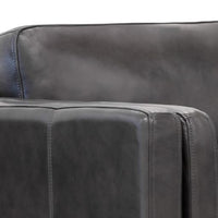 Sunpan Richmond Sofa - Brentwood Charcoal Leather
