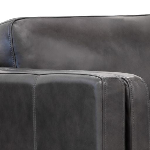 Sunpan Richmond Sofa - Brentwood Charcoal Leather