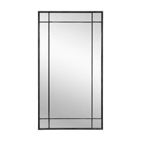 Sunpan Pasadena Floor Mirror Black / Brass