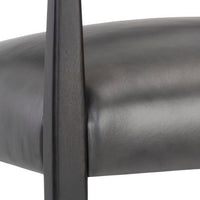 Sunpan Keagan Counter Stool in Brentwood Charcoal / Saloon Light Grey