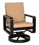 Woodard Vale Swivel Rocking Dining Armchair