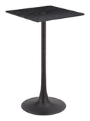 Zuo Modern Valleta Bar Table in White/Brown/Black