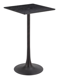 Zuo Modern Valleta Bar Table in White/Brown/Black
