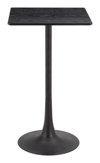 Zuo Modern Valleta Bar Table in White/Brown/Black