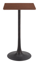 Zuo Modern Valleta Bar Table in White/Brown/Black