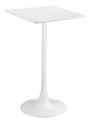 Zuo Modern Valleta Bar Table in White/Brown/Black