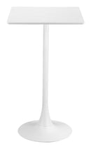 Zuo Modern Valleta Bar Table in White/Brown/Black