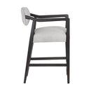 Sunpan Keagan Counter Stool in Brentwood Charcoal / Saloon Light Grey