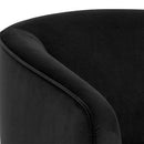 Sunpan Hazel Swivel Lounge Chair in Gold - Belfast Heather Grey / Black Sky / Blush Sky / Burgundy Sky / Deep Green Sky / Navy Blue Sky / Dark-Bronze Gold Sky