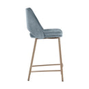 Sunpan Radella Counter Stool Bergen French Blue / Bergen Taupe