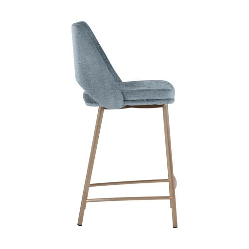 Sunpan Radella Counter Stool Bergen French Blue / Bergen Taupe
