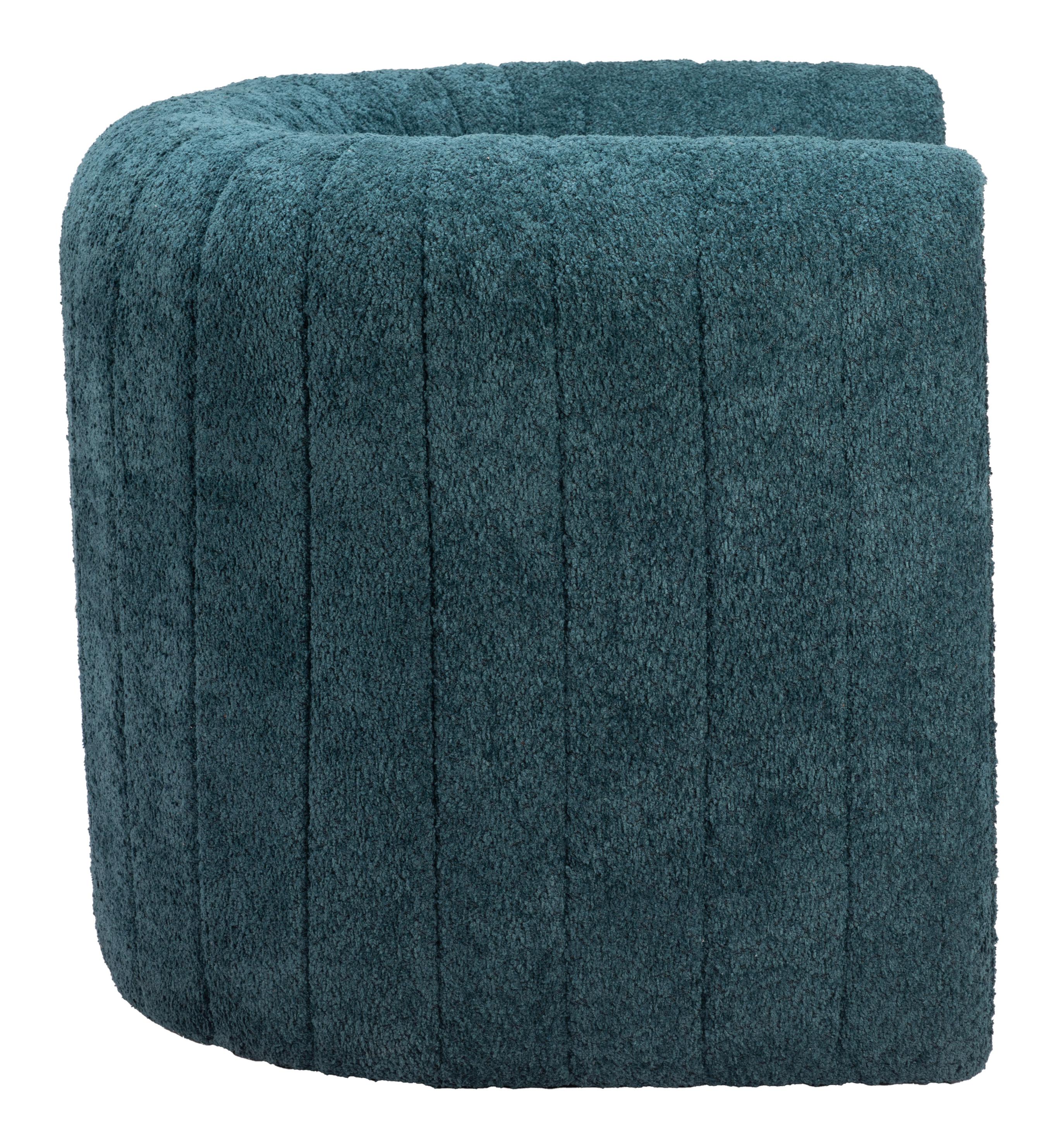 Zuo Modern Viana Accent Chair in Burnt Orange/Aquamarine