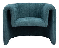 Zuo Modern Viana Accent Chair in Burnt Orange/Aquamarine