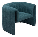 Zuo Modern Viana Accent Chair in Burnt Orange/Aquamarine