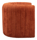 Zuo Modern Viana Accent Chair in Burnt Orange/Aquamarine