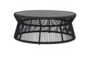 Sunset West Milano Coffee Table with 40" Round Honed Absolute Granite Insert Top