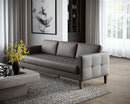 Sunpan Karmelo Sofa Cognac / Vintage Charcoal Leather