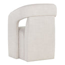 Sunpan Kendrick Wheeled Dining Armchair in Abbington Black / Moto Stucco / Nash Zebra