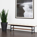 Sunpan  Staten Bench Black / Vienna Cream