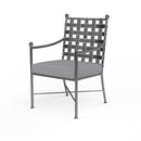 Sunset West Provence Wrought Iron Dining Chair With Cushion