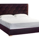 Sunpan Viola Bed King - Glotto Cabernet
