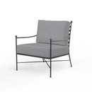 Sunset West Provence Wrought Iron Club Chair with Cushion