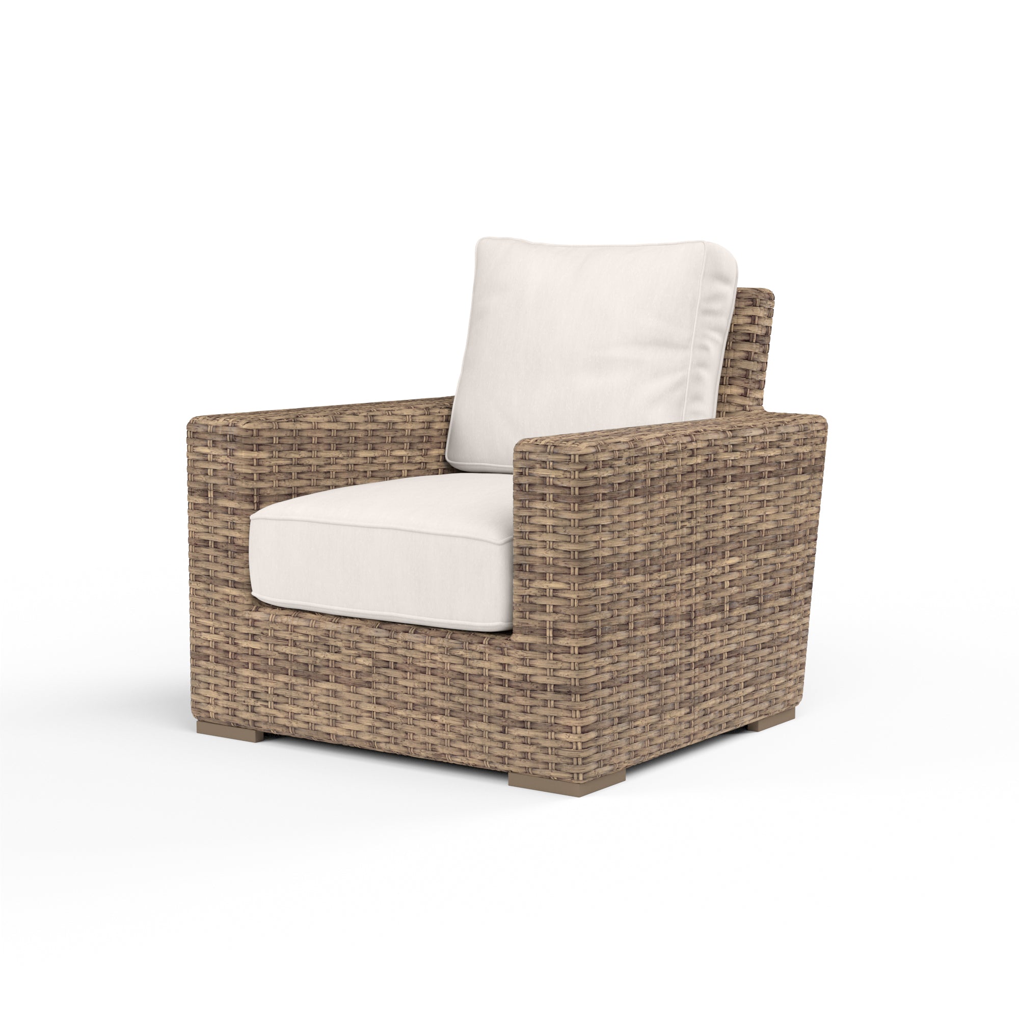 Sunset West Havana Club Chair in Canvas with Self Welt