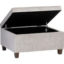 Sunpan Tucker Storage Ottoman Dillion Cream / Polo Club Stone
