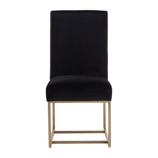 Sunpan Joyce Dining Chair in Casablanca Stratus / Cube Black