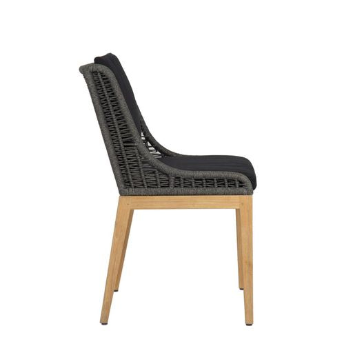 Sunpan Sorrento Dining Chair Palazzo Taupe / Regency Black